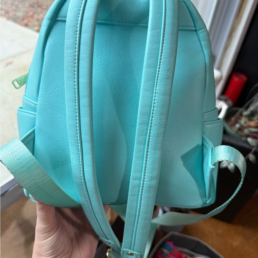 Loungefly Disney Little Mermaid Kiss the Girl Mini Backpack Used Some Lt Stains - Picture 3 of 12